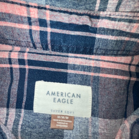 pink American eagle button down - Picture 2 of 2